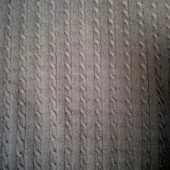 Eddie Bauer Sweater Vest Men XL Navy Blue V Neck Cable Knit Classic Cotton - Picture 6 of 9